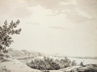 View of the Rajmahal Hills with a Sentinel in the Foreground